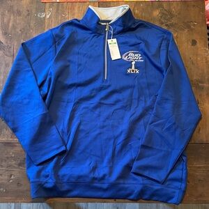 Bud Light XLIX Royal Blue Quarter-Zip Pullover